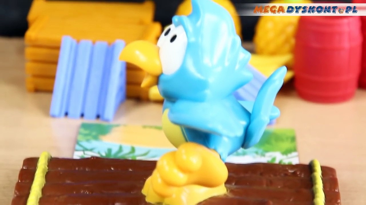 Parrot Pile-Up Game / Papuzia tratwa - Mattel Games - www.MegaDyskont.pl - sklep z zabawka