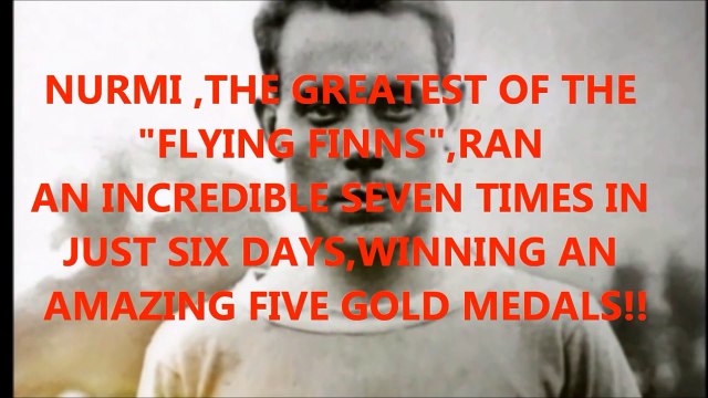 Paavo Nurmi 1924 Olympics,Paris 5 Gold Medals
