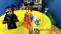 Mega GIANT Emmet LEGO Play-Doh Head Surprise! MiniFigures LPS Chaos Bunnies by HobbyKidsTV