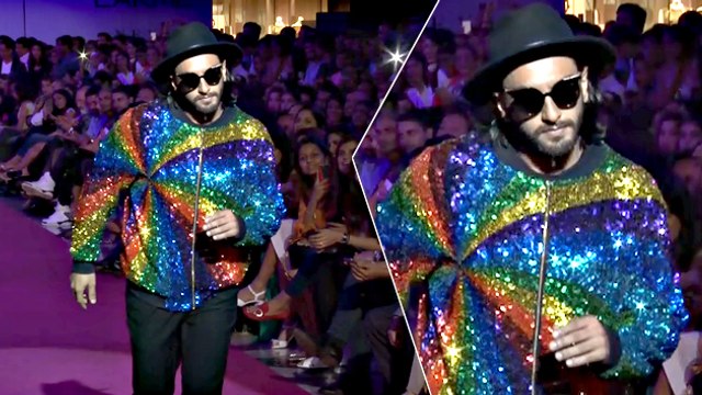 Ranveer Singh's Glitzy Ramp Walk At Lakme Fashion Week 2017