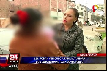 Roban vehículo a familia y luego les exigen dinero para devolverlo