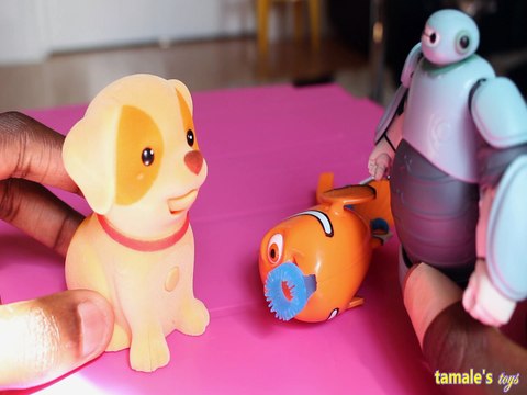 LIVE PETS & BAYMAX SAVE NEMLITTLE LIVE PETS & BAYMAX SAVE NEMO BIG HERO 6 FINDING NEMO DISNEY PIXAR Toys BABY Videos, O