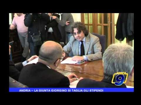 Andria | La giunta Giorgino si taglia gli stipendi