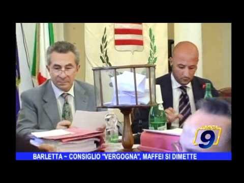 Barletta | Consiglio Vergogna , Maffei si dimette