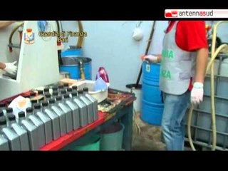 TG 09.08.12 Olii contraffatti, sequestrati due opifici a Bari