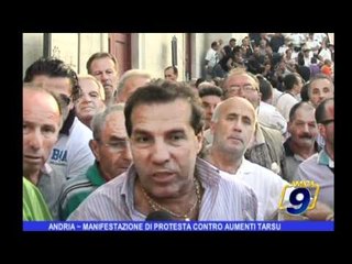 Andria | Manifestazione di protesta contro aumenti TARSU