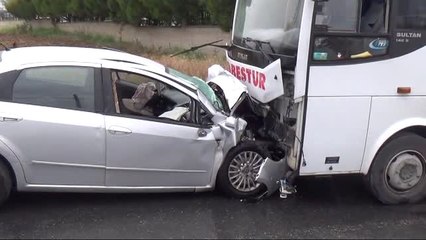 Silivri'de İşçi Servisi ile Otomobil Çarpıştı: 1 Ölü, 6 Yaralı