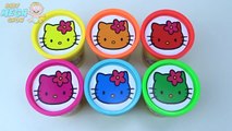 Candy Surprise Cups Hello Kitty Toys Learn Colors Play Doh Modelling Clay Fun & Creative f