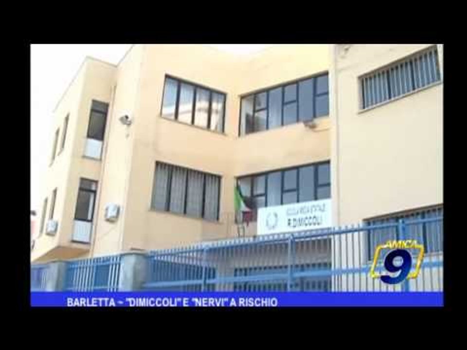 Barletta | "Dimiccoli" e "Nervi" a rischio