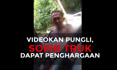 Videokan Pungli, Sopir Truk dapat Penghargaan