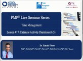 Kool Derby PMP / CAPM Webinar Series 17 on the topic Estimate Activity Durations