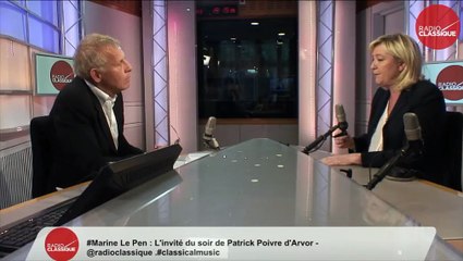 Marine Le Pen sur Radio Classique