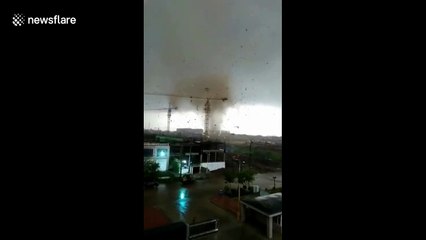 Tornado tears through homes in northern China