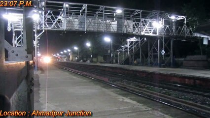 EMD GT46MAC - SBI WDG-4 12246 shatters the night silence at Ahmadpur Junction