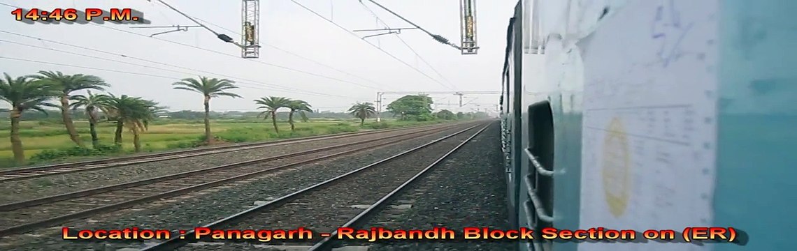 Brutal Overtake - EX- ASN WAP-6 22403 hauled Duronto Express overtakes at full blast