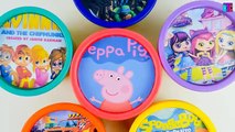 Nick Jr. Shows Play Doh Cans Tubs Peppa Pig Spongebob Little Charmers Learn Colors Toy Sur