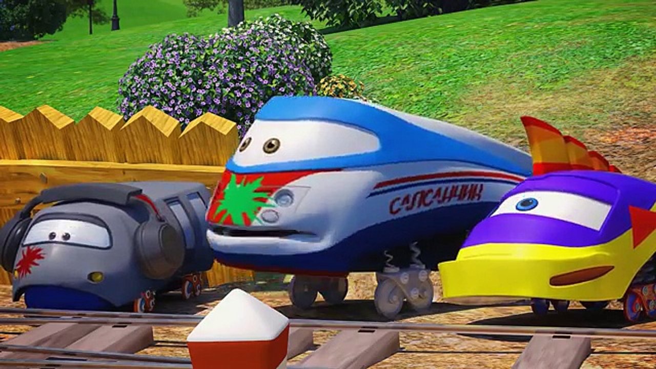 Tren de la historieta Tishka nuevas aventuras