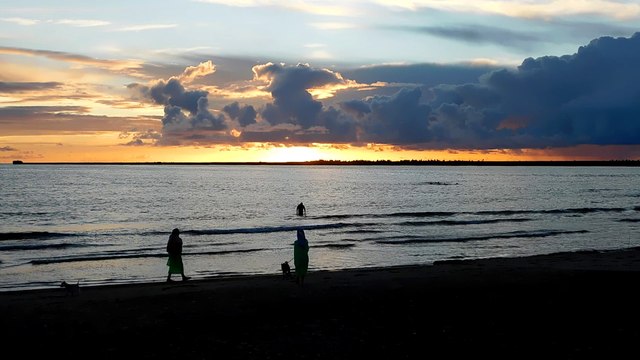 Закат в августе 2017. Лиепая.
