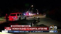 Woman, 91, injured in Phoenix house fire; caretaker also burned