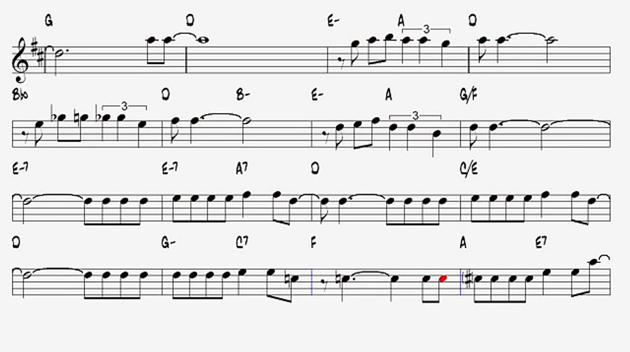 Blue Moon Richard Rodgers 1934 Alto Sax