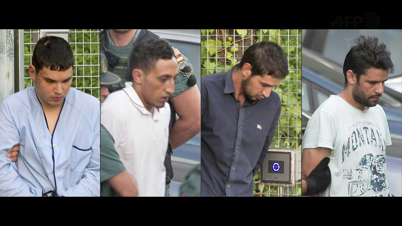 Sospechosos de atentados en Cataluña comparecen ante la justicia