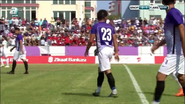 Mustafa Tahran Goal - Sinopspor vs Yeni Amasyaspor 1-1 22.08.2017 (HD)
