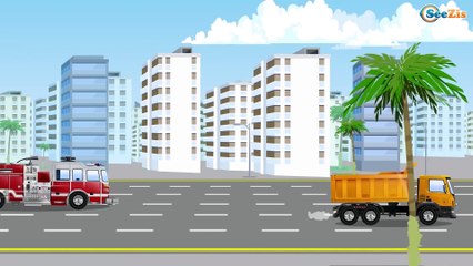 Red Sports Cars for Kids - Learn Racing Car and Chase - Cartoon for children w Vehicles Adventures