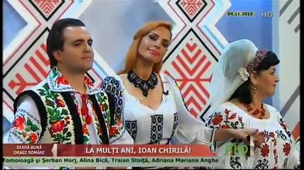 Maria Stanescu - Plangeti ochi c-aveti de ce (Seara buna, dragi romani! - ETNO TV - 04.11.2015)