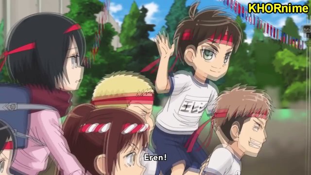 Mikasa Calls Eren In The Cutest Way | Attack on Titan: Junior High | Funny Anime Moments