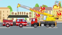 Fire Truck Superhero VS the Red Fire Truck - Cartoons for kids Superhero animation episodes