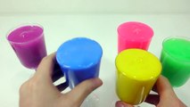 Learn Colors Clay Surprise Slime Toys Crystal Colours Slime Hello Kitty Inside out Frozen