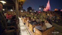 [4k] Big Thunder Mountain Railroad (Night POV): Disneyland front seat Low Light Ridethroug