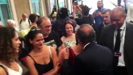 François Hollande est arrivé à Angoulême pour le FFA