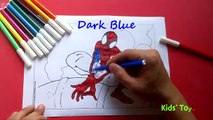 Раскраска цвета для Дети Дети ... Узнайте страницы человек-паук
