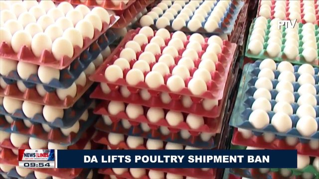 DA lifts poultry shipment ban