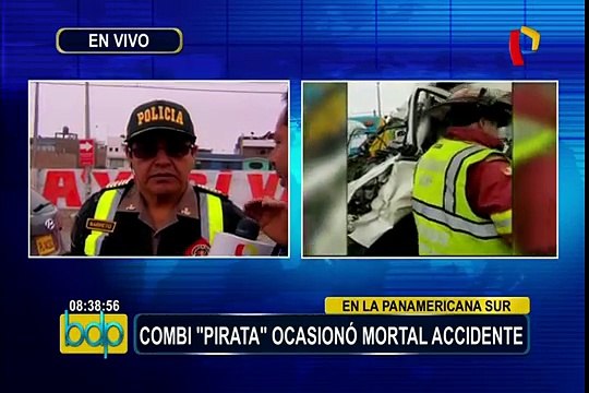 Panamericana Sur: combi que provocó accidente registra deudas por 14 mil soles en papeletas