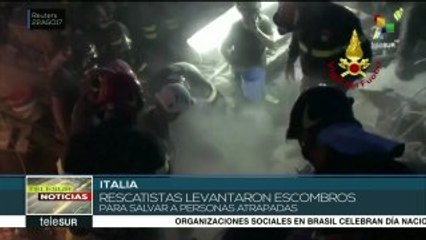 Italia: continúan labores de rescate tras sismo en la isla de Ischia