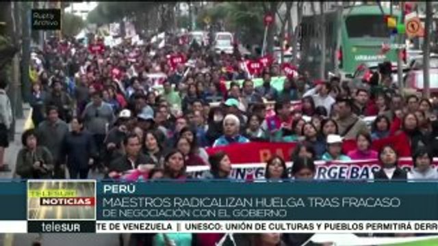 Maestros peruanos anuncian nuevo paro nacional