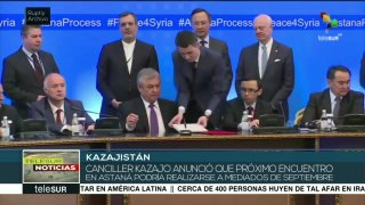 Nueva ronda de negociaciones sobre Siria en Astaná sería en septiembre