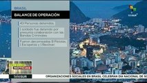 Brasil: 43 detenidos en nuevo operativo antidroga en favelas de Río