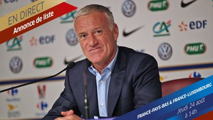 Jeudi 24: liste des Bleus et conférence de Didier Deschamps en direct