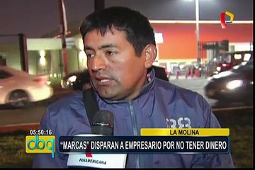 Ate: delincuentes balean a empresario por no tener dinero