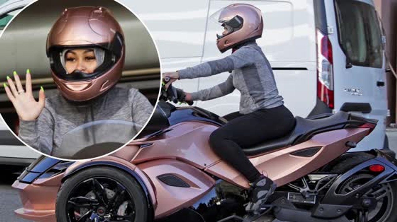 Blac Chyna Whips Around LA on a Tricked-Out Trike