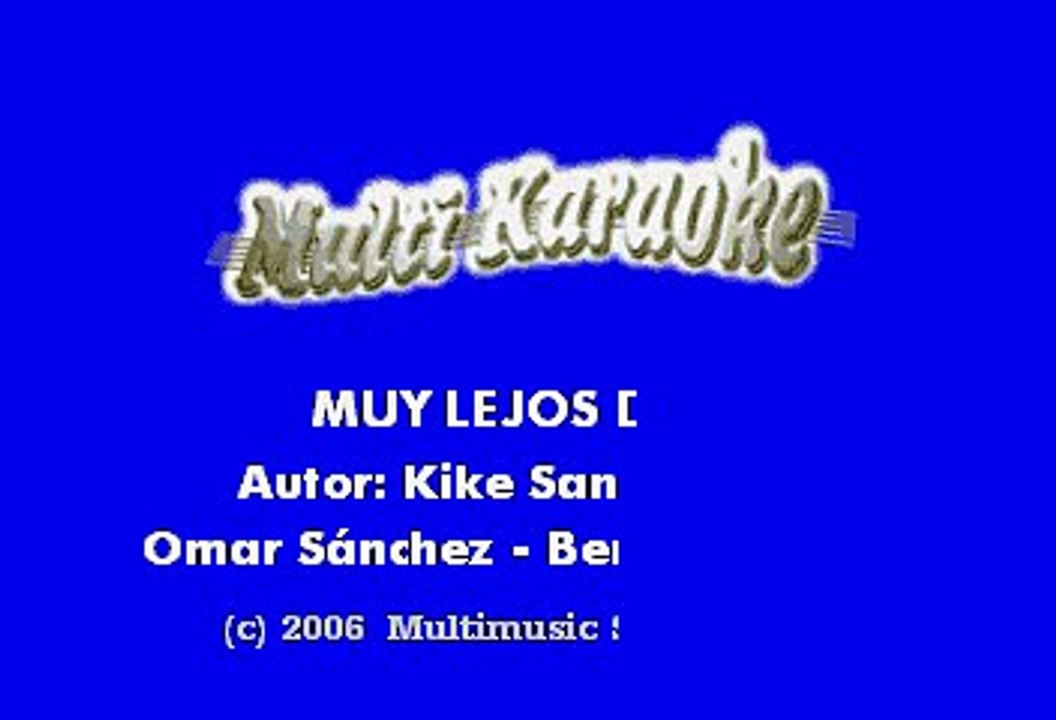 Alejandro Fernández (El Potrillo) - Muy Lejos De Ti (Karaoke)