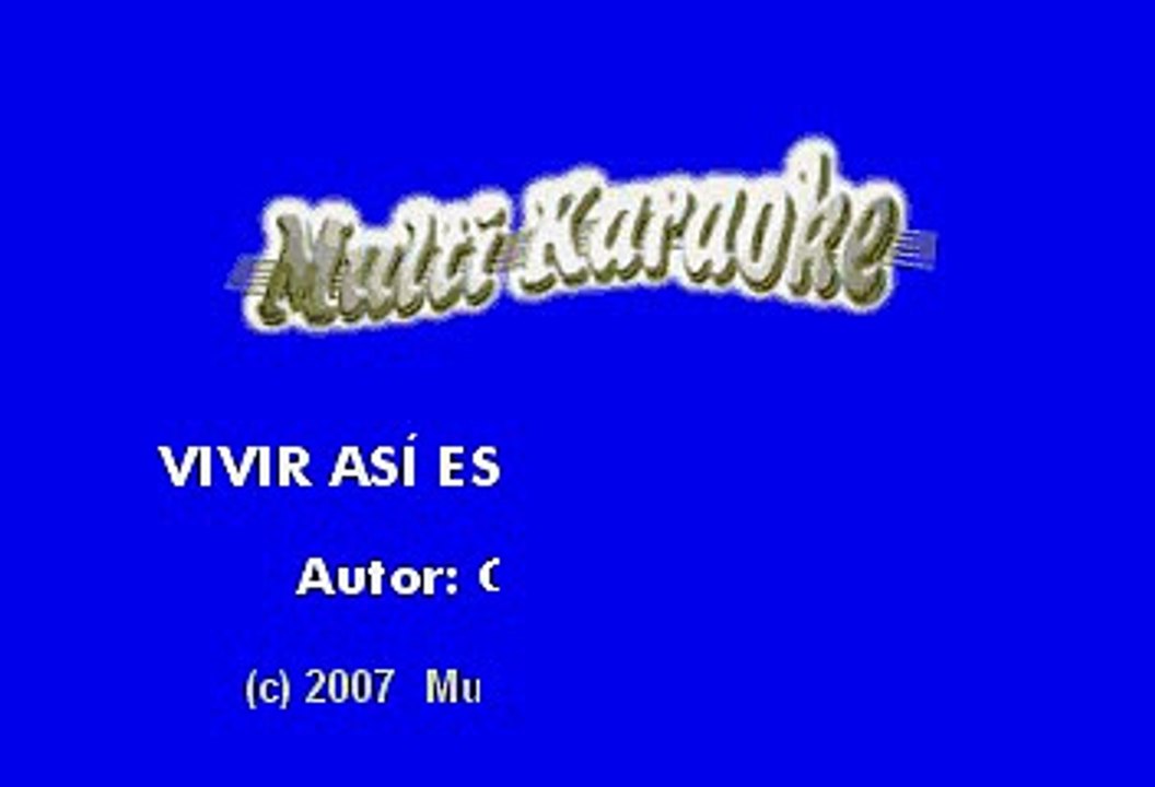 Camilo Sesto - Vivir así es morir de amor (Karaoke)