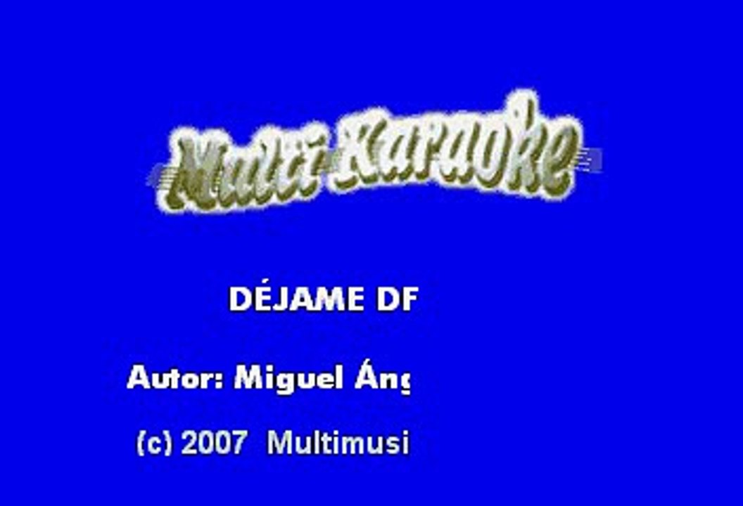 Conjunto Primavera - Dejame decirte (Karaoke)