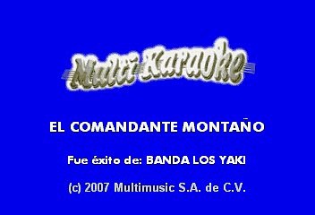 El Comandante Montaño - Banda Limón (Karaoke)