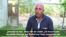 Une bouteille à la mer envoyée de Grèce échoue à Gaza