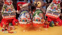 ★2 GIANT Kinder Surprise Eggs for Christmas, Santa Claus, Reindeer and Presents Part 3