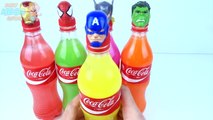Un et un à un un à et bouteilles capitaine les couleurs la famille doigt ponton Apprendre rimes homme araignée super-héros Coca-Cola
